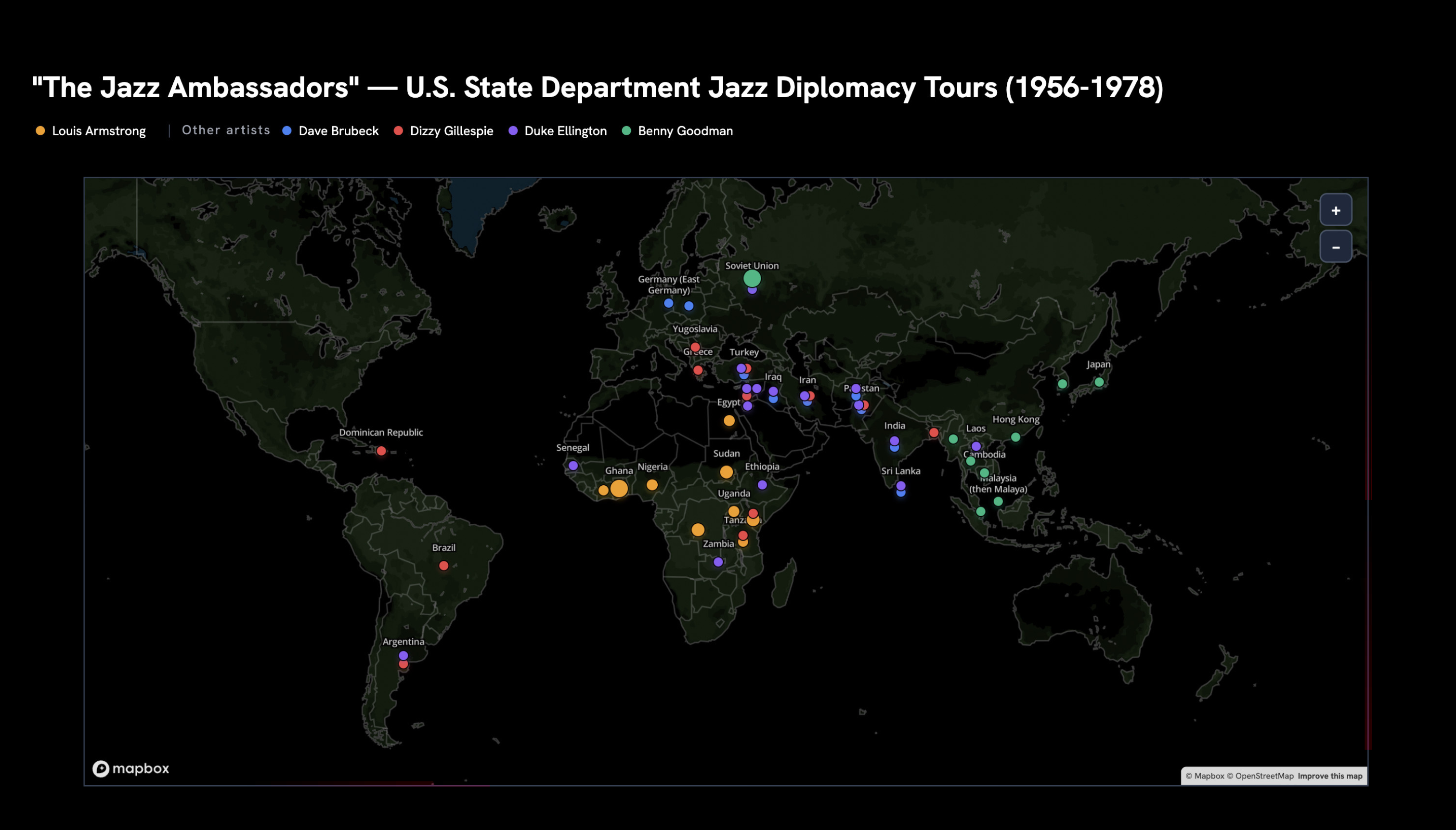 The Story of Louis Armstrong in Data and Song